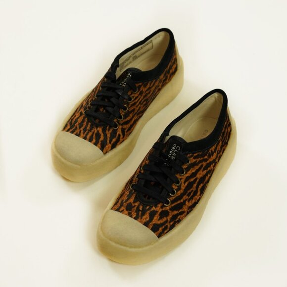 NEW CLARKS Haircalf Tor Hoop Comfort Sneakers tortoiseshell for women 124tn - Picture 6 of 11